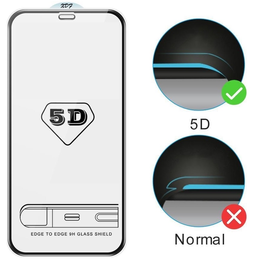 5D ochranné sklo Fénix pre Oppo Reno7 5G - Čierna