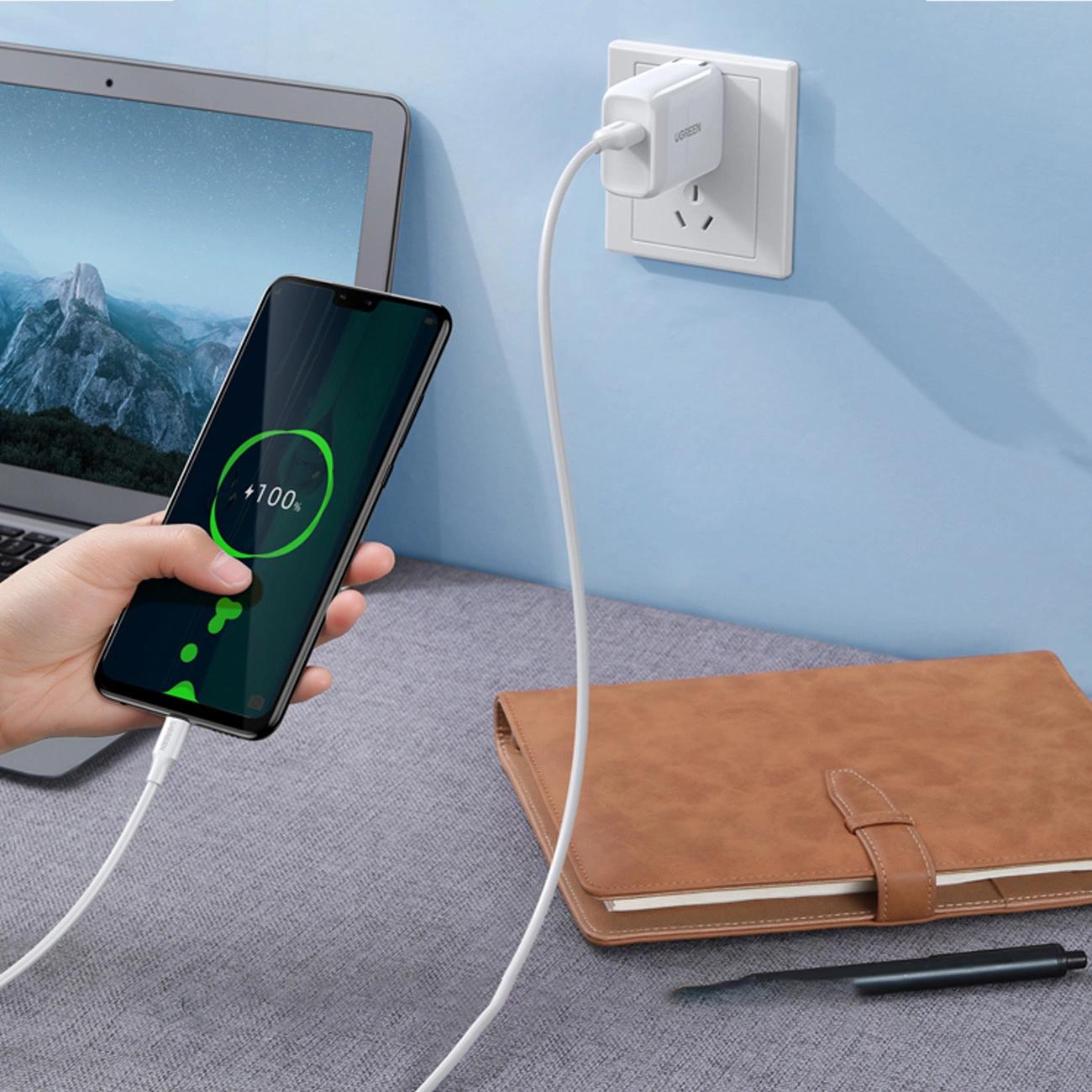 UGREEN Micro USB na USB-A kábel – 2 m - Biela