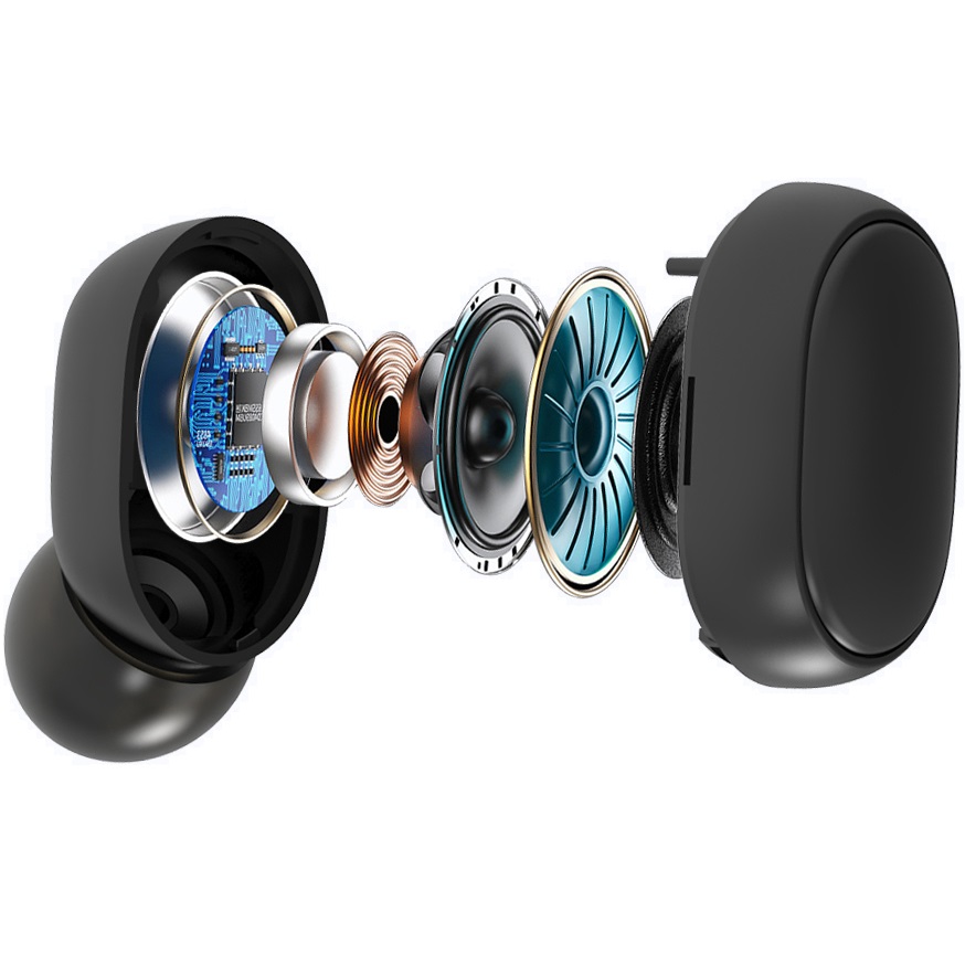 Bezdrôtové bluetooth slúchadlá E6S - Čierna