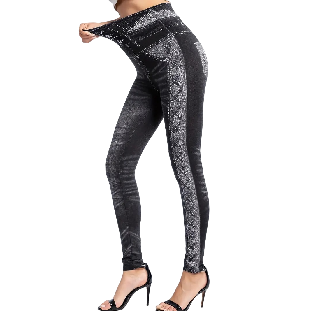 Legíny CA-30931 - Čierna/XS