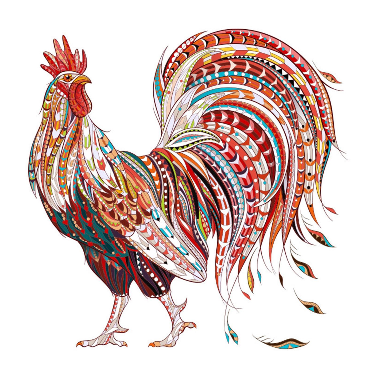 Drevené puzzle - Rooster/M