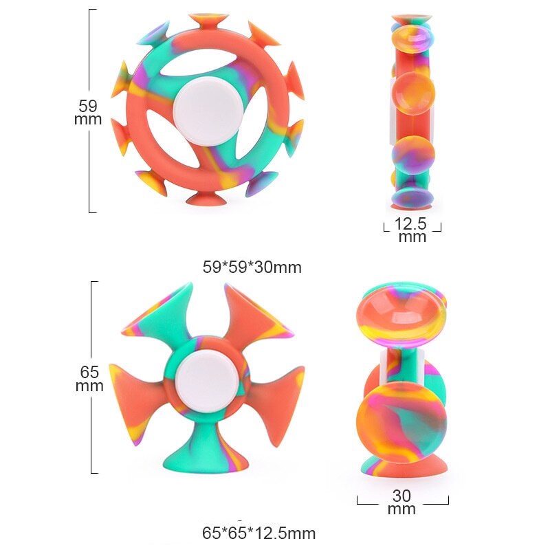 Silikónový Spinner - Multifarebná/Typ2