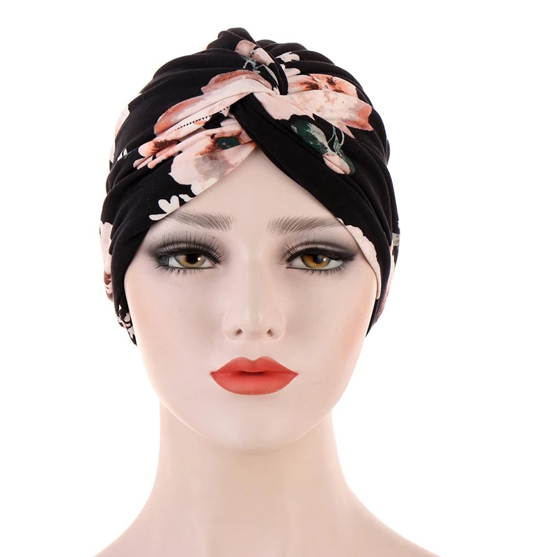 Turbanová Čiapka SI-6678 - Ružová