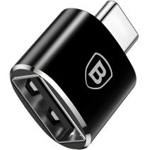 Baseus Mini USB-A na USB-C OTG adaptér - Čierna