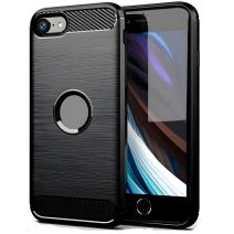 Carbon Shield TPU puzdro pre Apple iPhone 7/iPhone 8/iPhone SE 2020/iPhone SE 2022 - Čierna